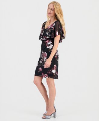 Women's Mesh Ruffled Dress