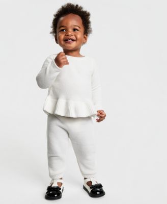 First Impressions - Baby Girls Chenille Top & Pants, 2 Piece Set