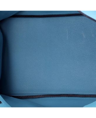 Birkin 35 Handbag Blue Togo with Gold Hardware