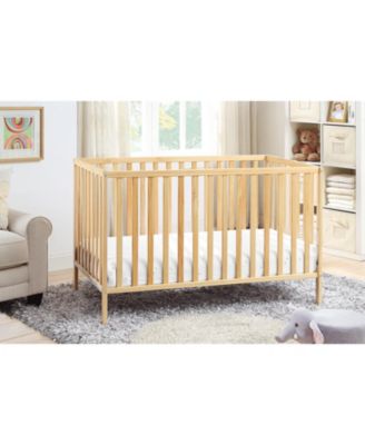  3-in-1 Convertible Island Crib Natural, Solid Wood Frame