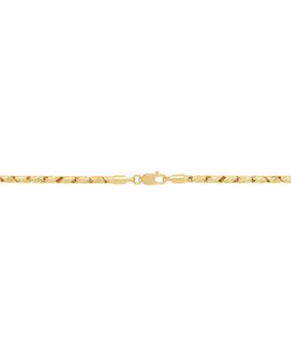 Solid Polished Oval Link Chain Necklace in 10k Yellow Gold