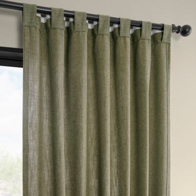 Simply Faux Linen Light Filtering Curtain Pair (2 Panels