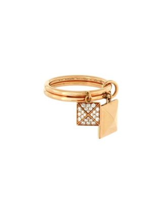 Pre-Owned HERMES Clou d'H Two Charm Ring
