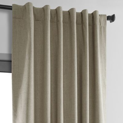 Thermal Cross Linen Weave Blackout Curtain