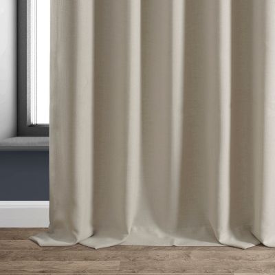 Faux Linen Hotel Blackout Curtain