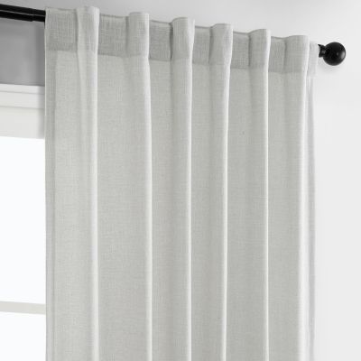 Simply Faux Linen Light Filtering Curtain Pair (2 Panels)
