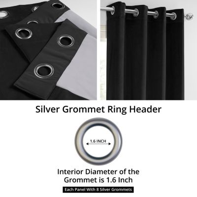 Grommet Signature Velvet Blackout Curtain