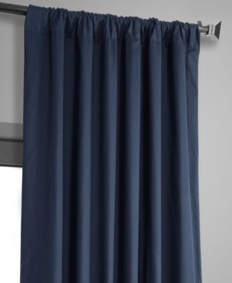 Solid Cotton Hotel Blackout Curtain