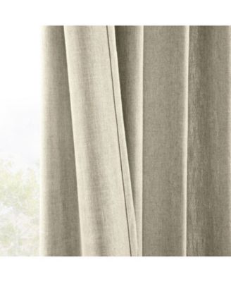 Simply Faux Linen Light Filtering Curtain Pair (2 Panels)