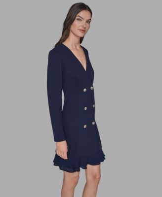 Women's Double-Breasted Jacket Dress