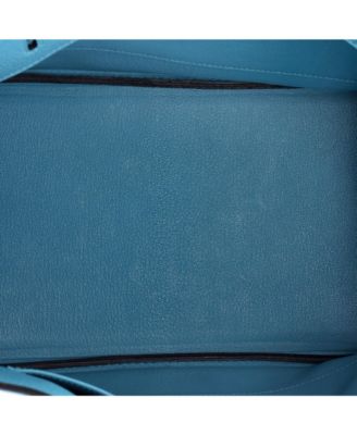 Birkin 35 Handbag Blue Togo with Gold Hardware