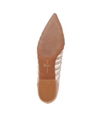 NOELLE Women's Pointed Toe Beaded Mesh Flat