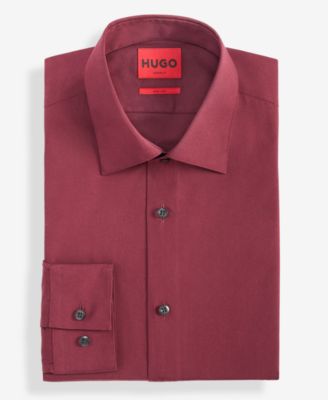 Men's Modern-Fit Solid Poplin Dress Shirt