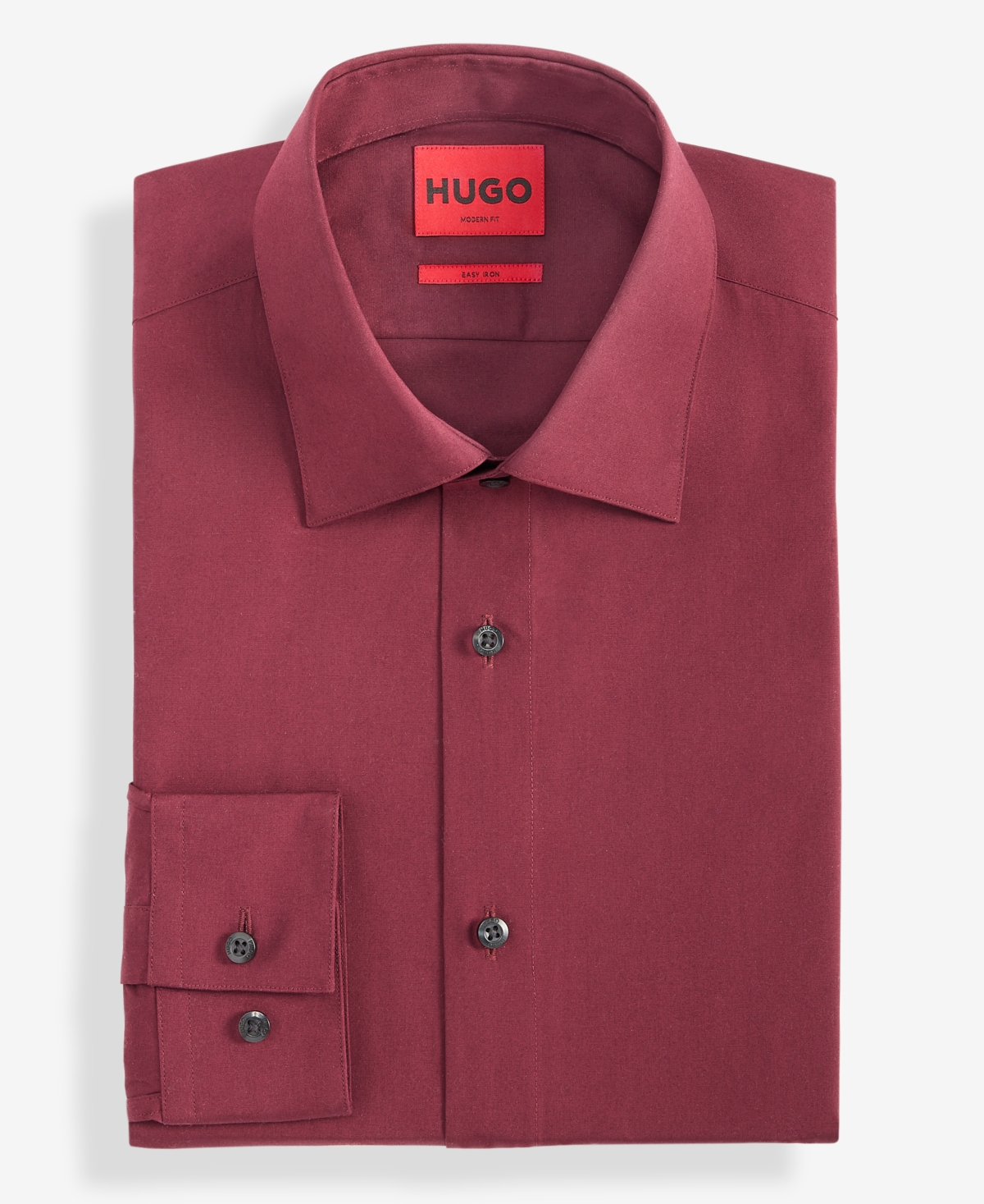Hugo by Boss Men's Modern-Fit Solid Poplin Dress Shirt