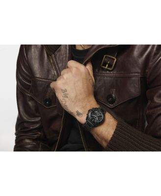 Men's Charter Ionic Plated Black Steel Bracelet Watch, 39mm