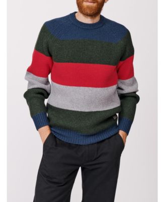 Men's Pitt Block Stripe Crew Neck Sweater