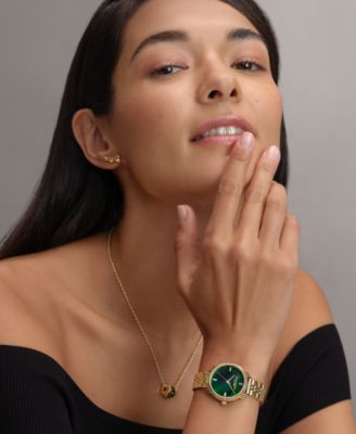 Women's Art Deco 2.0 Gold Tone Stainless Steel Bracelet Watch, 30mm