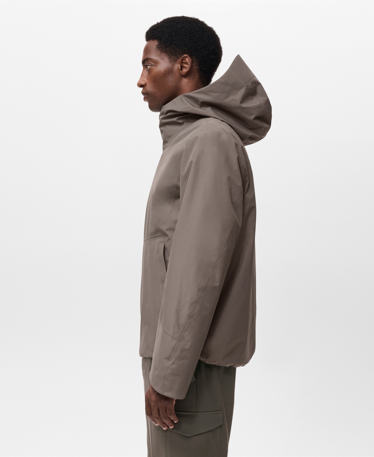 Mango Men's Water-Repellent Thermolite Hooded Jacket