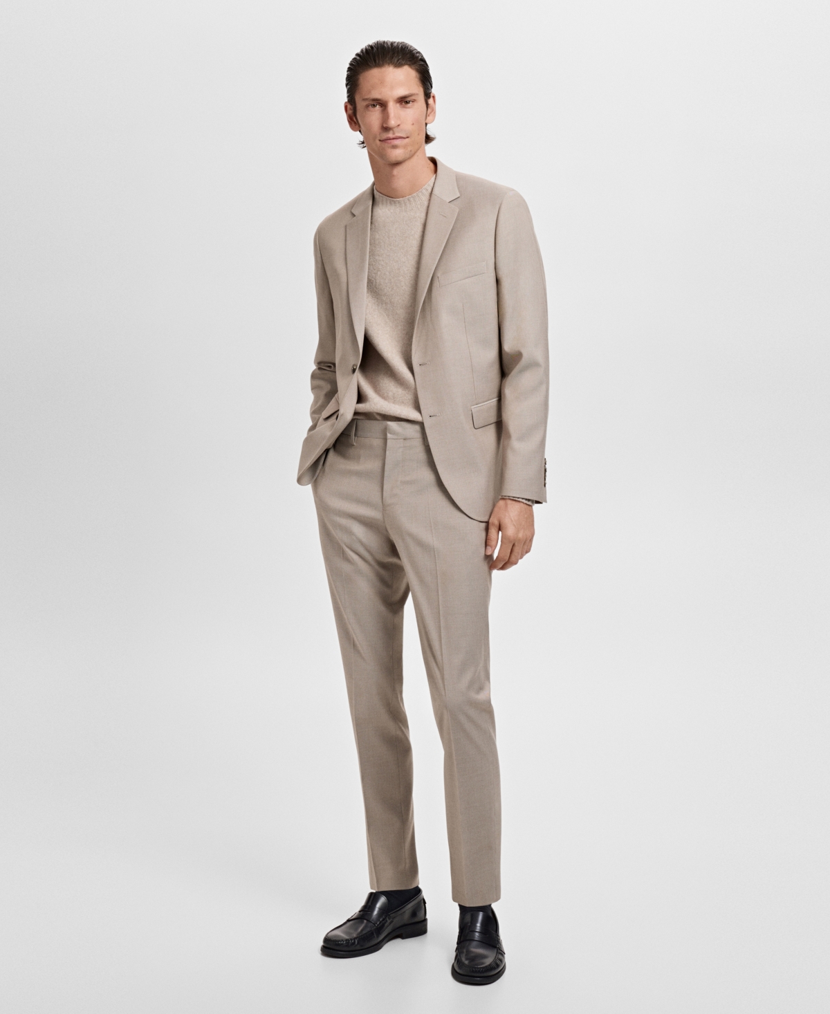 Mango Men's Stretch Fabric Super Slim-Fit Suit Jacket