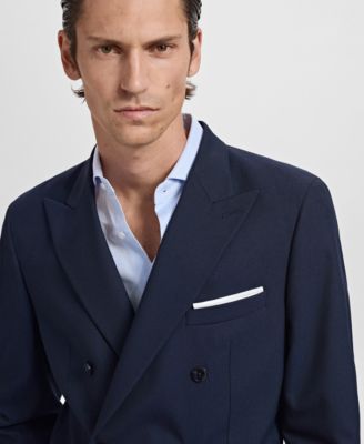 Men's Monaco Double-Breasted Slim-Fit Suit Blazer