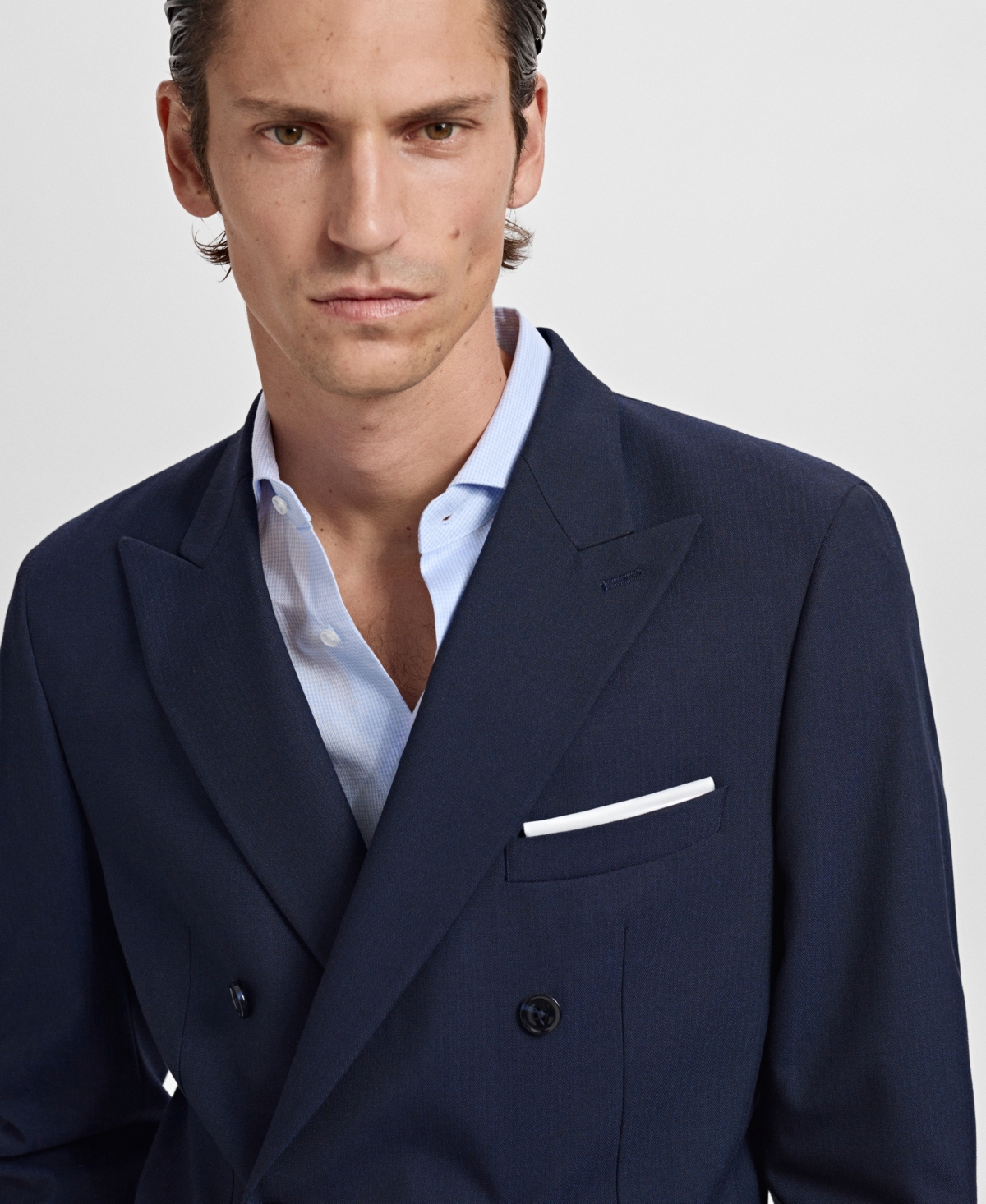 Mango Men's Monaco Double-Breasted Slim-Fit Suit Blazer