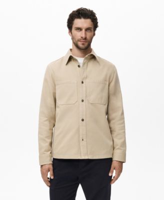 MANGO - Men's Denim Pockets Overshirt
