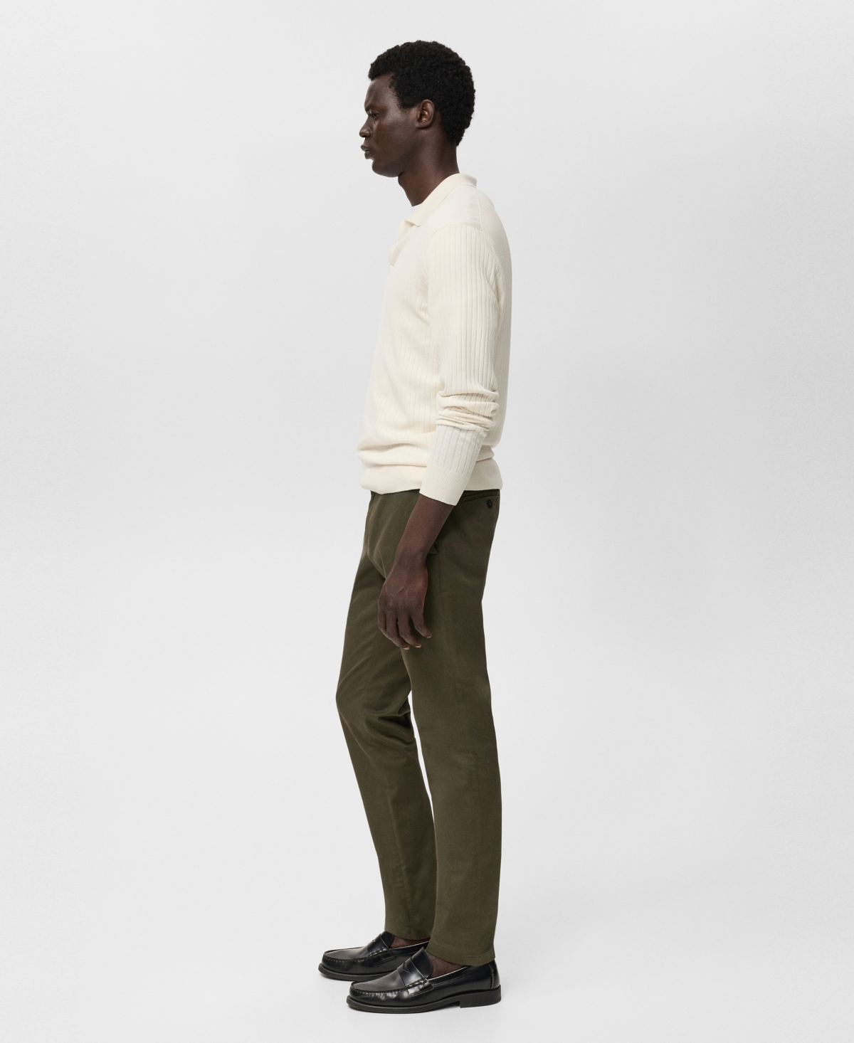 Mango Men's Barna Slim-Fit Twill Chino Pants