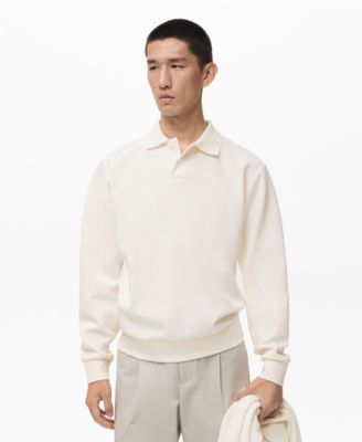 MANGO - Men's Regular-Fit Polo Sweatshirt