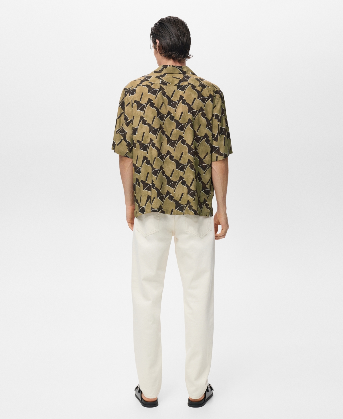 Mango Men's Flowy Printed Shirt