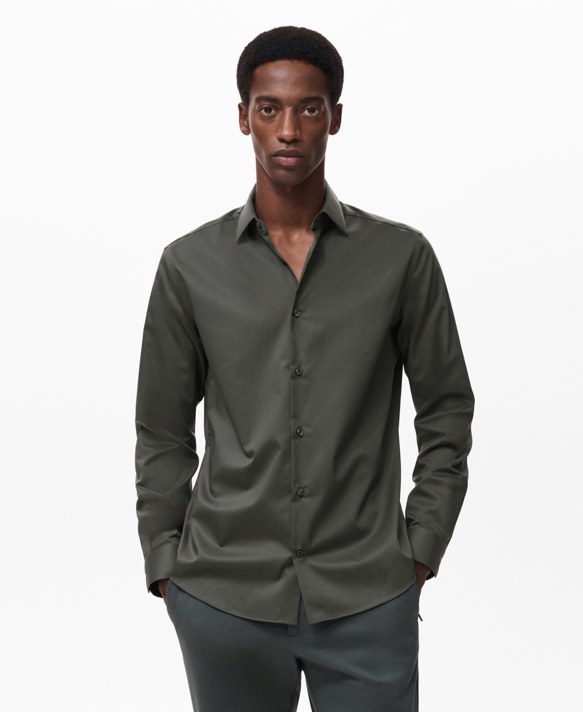 Mango Men's Comfort Stretch Non-Iron Shirt