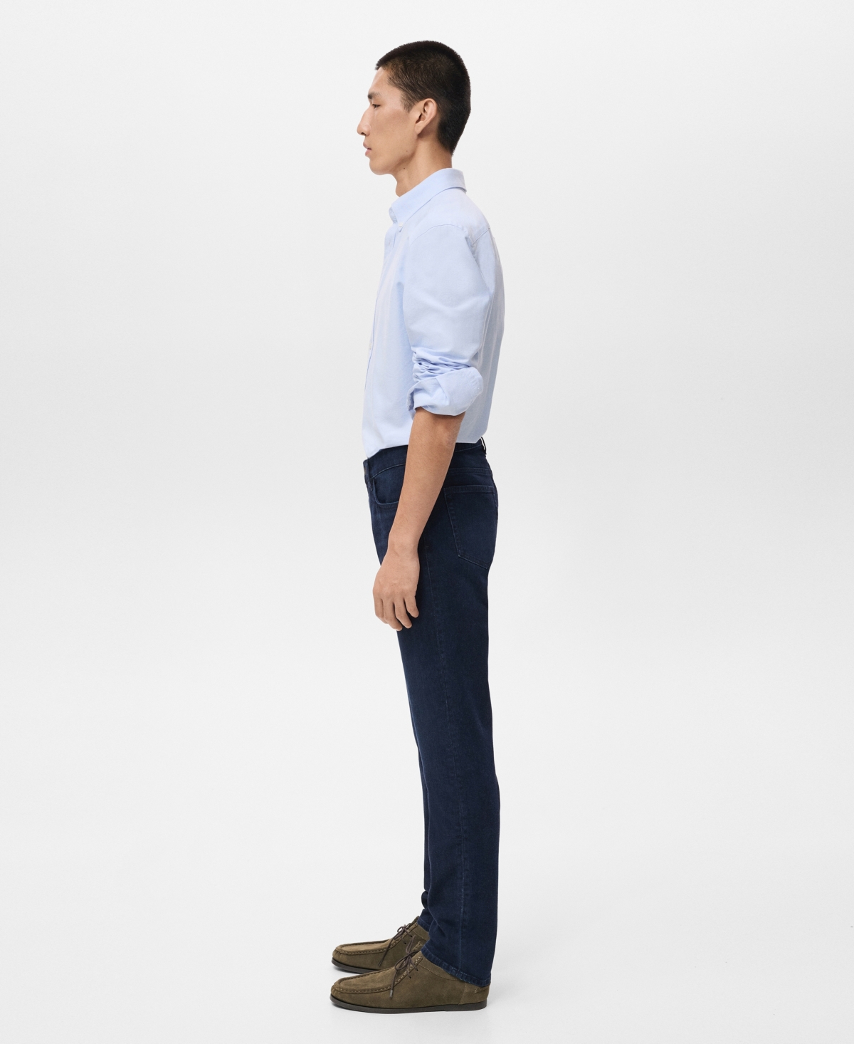 Mango Men's Patrick Slim-Fit Dark-Wash Jeans