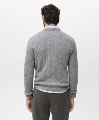 Men's Wool Braided Sweater