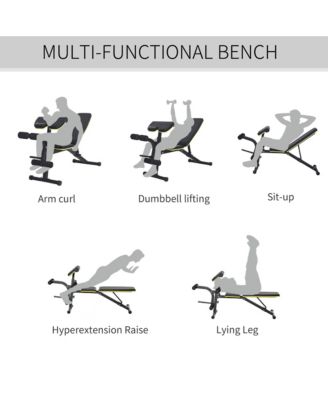 Multi-Functional Sit-Up Dumbbell Bench Adjustable Seat and Back Angle