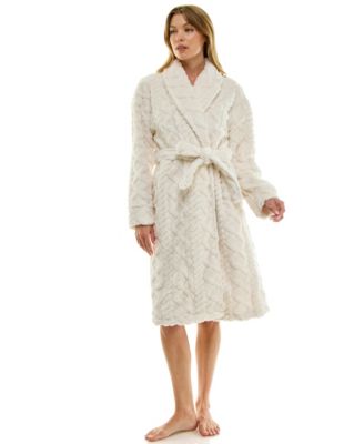 Women's Textured Shawl Collar Robe