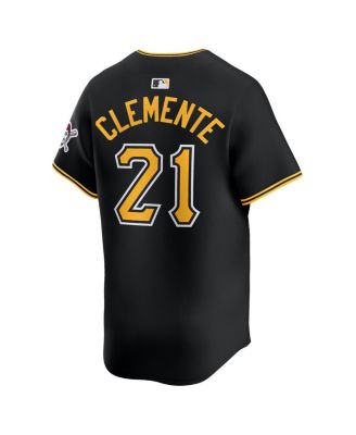 Men's Roberto Clemente Black Pittsburgh Pirates Alternate Limited Jersey