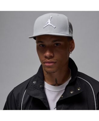 Jordan - Men's Gray Jumpman Pro Snapback Hat