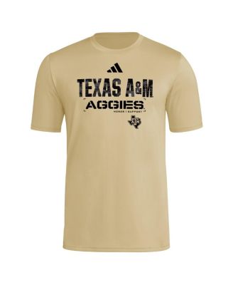 Men's Natural Texas A M Aggies 2025 Military Appreciation Pre-Game AEROREADY T-Shirt