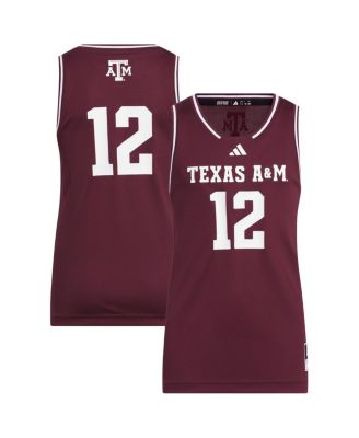adidas - Big Boys and Girls  12 Maroon Texas A M Aggies Replica Swingman Jersey