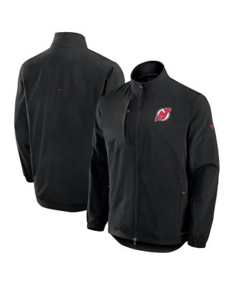 Fanatics - Men's Black New Jersey Devils Authentic Pro Rink Coaches Full-Zip Jacket