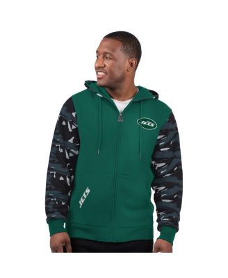 Starter - Men's Green New York Jets Thursday Night Gridiron Full-Zip Hoodie