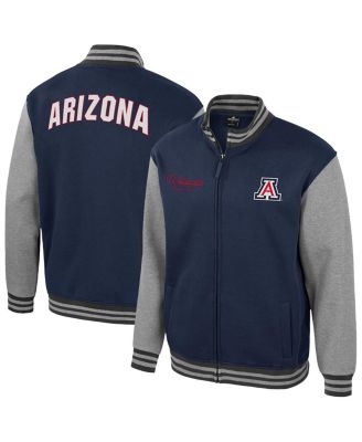 Colosseum - Men's Navy Arizona Wildcats Ambi-Turner Full-Zip Varsity Jacket