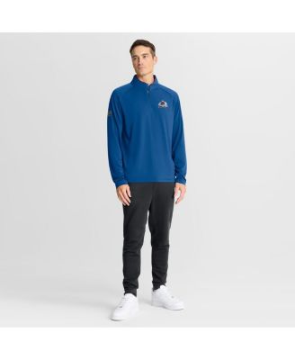 Men's Blue Colorado Avalanche Authentic Pro Rink Training Quarter-Zip Pullover Sweatshirt