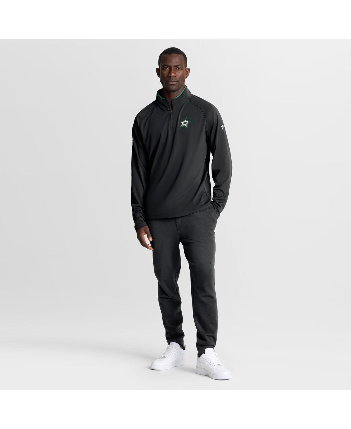 Fanatics Men's Black Dallas Stars Authentic Pro Rink Training Quarter-zip Pullover Sweatshirt In Black