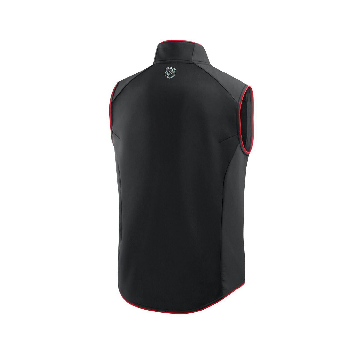 Men's Black Chicago Blackhawks Authentic Pro Rink Full-Zip Vest