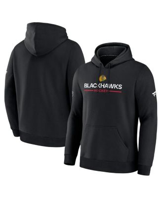 Fanatics - Men's Black Chicago Blackhawks Authentic Pro Primary Hoodie