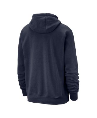 Men's Navy Memphis Grizzlies Essential Logo Club Pullover Hoodie