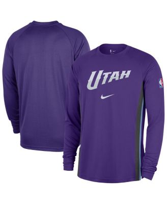 Nike - Men's Purple Utah Jazz 2025/26 Authentic Pre-Game Legend Dri-FIT Long Sleeve Shooting Shirt