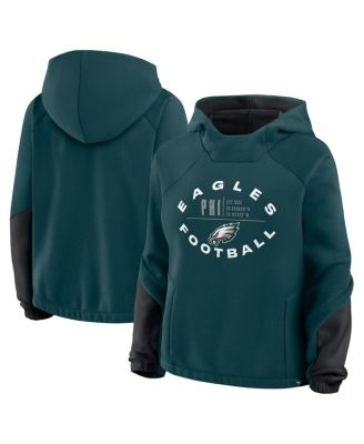 Fanatics - Women's Midnight Green Philadelphia Eagles Oversized&nbsp;Redzone Bubble Screen Pullover Hoodie