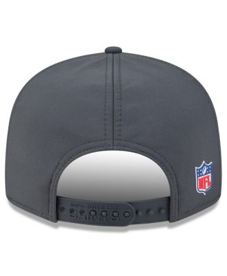 Men's Charcoal New Orleans Saints 2025 Sideline Cold Weather Split Panel 9FIFTY Snapback Hat
