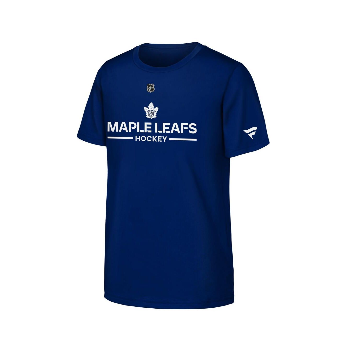 Детская футболка Fanatics Blue Toronto Maple Leafs Authentic Pro Wordmark — фото 1